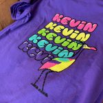 Custom screen printed shirt with bright custom colors and design for a family reunion near Boise