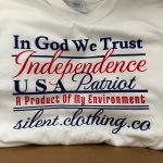 Custom t-shirts with screen printed design for a local brand in Nampa, Idaho