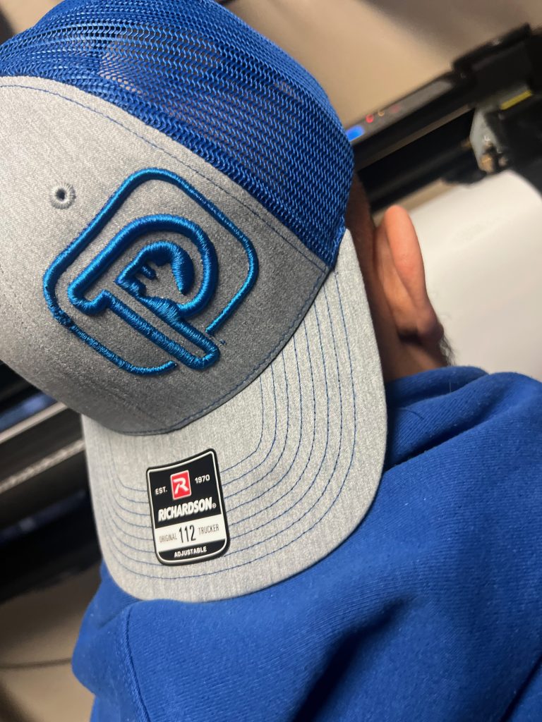 Custom 3D puff embroidered hat embroidered from The Print Plug in Nampa